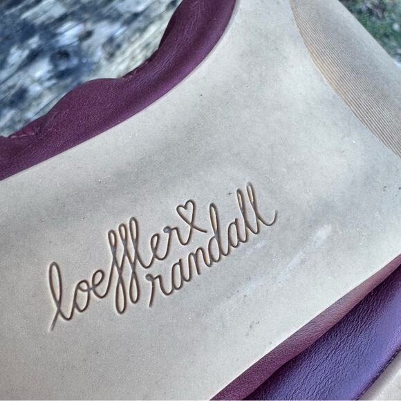 Loeffler Randall Ballet Flats Wine Black Tip Brazil Women's Size 6 B - Picture 6 of 8